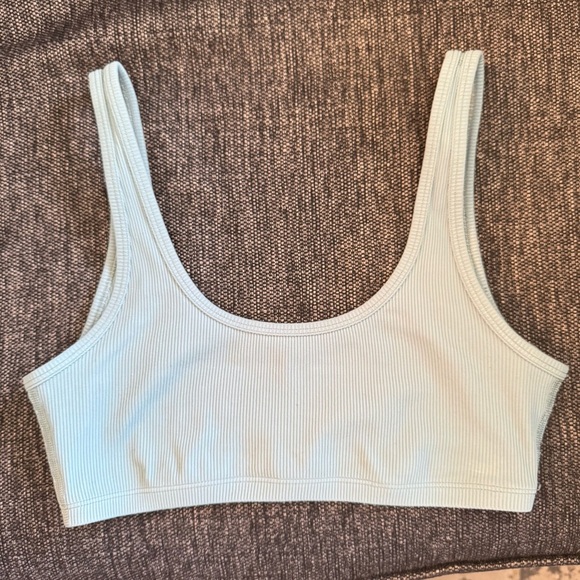 TNA Blue Ribbed Bralette - Picture 1 of 4